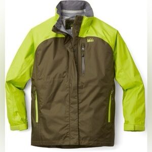 REI Rainwall Waterproof Rain Jacket Kids Boys Large 14-16